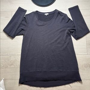 Mod O Doc Scoop Neck Sweatshirt Distressed Women’s Gray Size Large